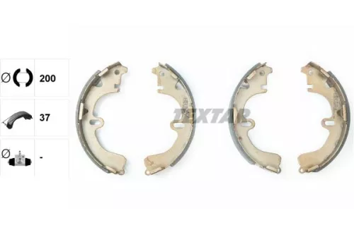 TEXTAR TEXTAR 91043200 Textar Rear Brake Shoe Set For Toyota Caldina Camry Caribe Carina Carina E Celic 