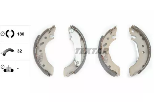 TEXTAR TEXTAR 91043700 Textar Rear Brake Shoe Set For Ford Escort 