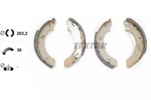 TEXTAR TEXTAR 91043800 Textar Rear Brake Shoe Set For Ford Escort Orion 