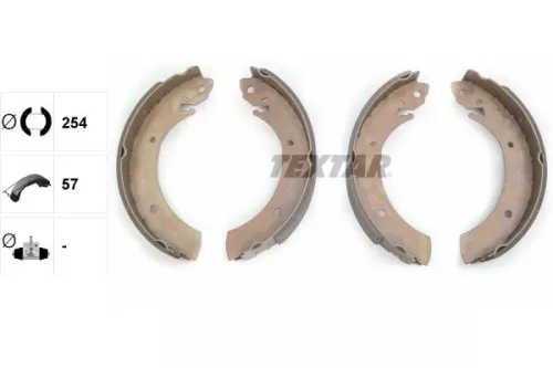 TEXTAR TEXTAR 91044300 Textar Rear Brake Shoe Set For Mercedes-benz Nissan Ssangyong Istana Mb O 100 Tr 
