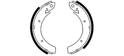 Textar Rear Brake Shoe Set For Mercedes-benz Nissan Ssangyong Istana Mb O 100 Tr