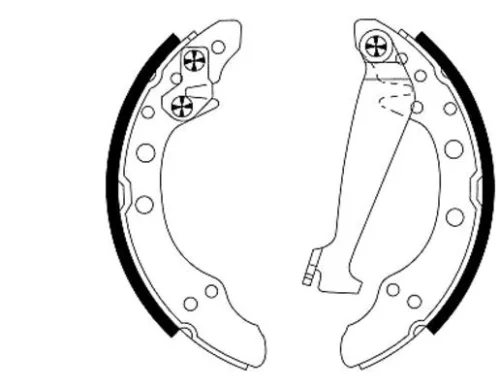 Textar Rear Brake Shoe Set For Audi Chery Seat Skoda Skoda (Svw) Vw Vw (Faw) Vw 