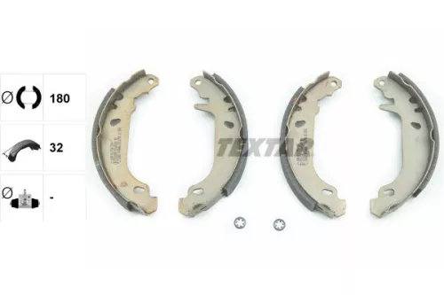 TEXTAR TEXTAR 91045200 Textar Rear Brake Shoe Set For Citroën Maple (Sma) Peugeot 306 Hisoon Xsara Zx 