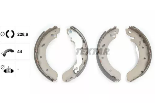 TEXTAR TEXTAR 91046100 Textar Rear Brake Shoe Set For Ford Escort 