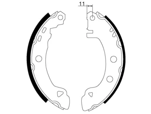 Textar Rear Brake Shoe Set For Alfa Romeo Fiat Lancia 145 146 Brava Bravo Delta 