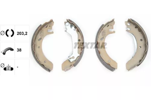TEXTAR TEXTAR 91046600 Textar Rear Brake Shoe Set For Ford Mondeo 