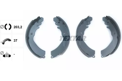 TEXTAR TEXTAR 91047100 Textar Rear Brake Shoe Set For Daihatsu Mitsubishi Toyota Avanza Carisma Colt Ga 