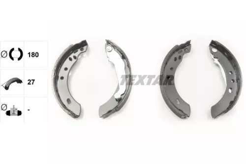 TEXTAR TEXTAR 91047200 Textar Rear Brake Shoe Set For Nissan Micra 