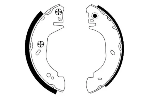 Textar Rear Brake Shoe Set For Ford Ford Australia Transit Transit Tourneo