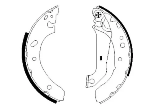 Textar Rear Brake Shoe Set For Changan Ford Ford (Changan) Alsvin Courier Fiesta