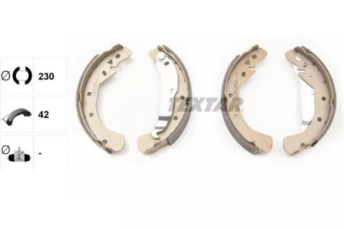 TEXTAR TEXTAR 91049000 Textar Rear Brake Shoe Set For Opel Vauxhall Astra Astra F Classic Astra G Class 