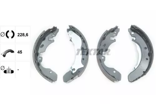 TEXTAR TEXTAR 91049400 Textar Rear Brake Shoe Set For Ford Ford Australia Ford Usa Mercury Contour Mond 