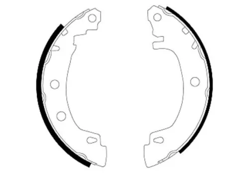 Textar Rear Brake Shoe Set For Renault Megane