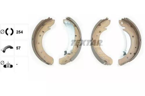 TEXTAR TEXTAR 91049600 Textar Rear Brake Shoe Set For Citroën Fiat Peugeot Toyota Boxer Ducato Expert E 