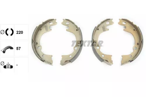 TEXTAR TEXTAR 91050200 Textar Rear Brake Shoe Set For Hyundai Kia Mazda Bongo E H100 K2500 K2700 K2900  
