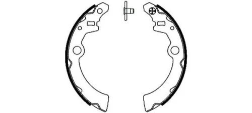 Textar Rear Brake Shoe Set For Subaru Libero