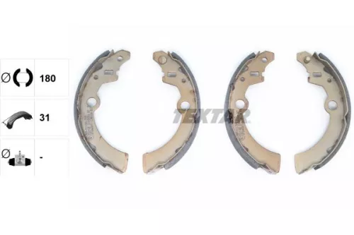 TEXTAR TEXTAR 91050800 Textar Rear Brake Shoe Set For Subaru Libero 