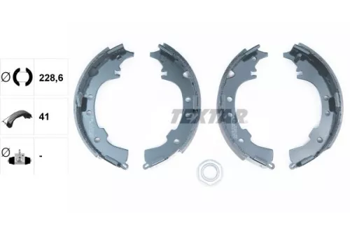 TEXTAR TEXTAR 91051000 Textar Rear Brake Shoe Set For Daihatsu Perodua Toyota Toyota (Faw) Cami Dario T 