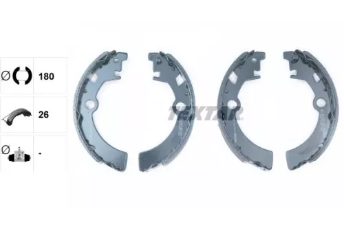 TEXTAR TEXTAR 91051400 Textar Rear Brake Shoe Set For Suzuki Suzuki (Changhe) Wagon R Wagon R+ 