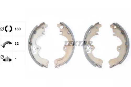 TEXTAR TEXTAR 91052000 Textar Rear Brake Shoe Set For Toyota Corolla Ii Corsa Tercel 