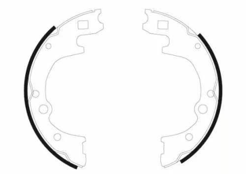 Textar Rear Brake Shoe Set For Toyota Corolla Ii Corsa Tercel