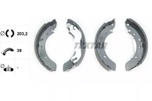 TEXTAR TEXTAR 91052300 Textar Rear Brake Shoe Set For Hyundai Coupe Lantra Tiburon 