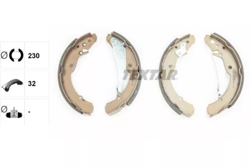 TEXTAR TEXTAR 91052400 Textar Rear Brake Shoe Set For Byd Seat Skoda Streetscooter Vw Vw (Faw) Vw (Svw) 