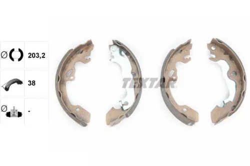 TEXTAR TEXTAR 91052500 Textar Rear Brake Shoe Set For Ford Ford Australia Focus 