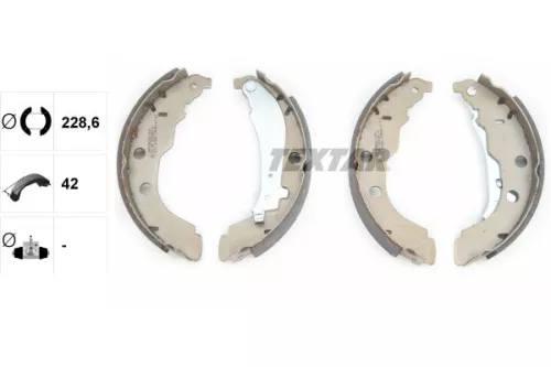 TEXTAR TEXTAR 91052600 Textar Rear Brake Shoe Set For Peugeot 406 
