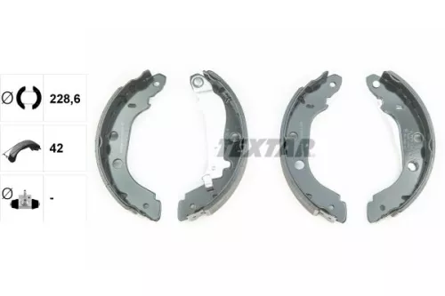 TEXTAR TEXTAR 91052700 Textar Rear Brake Shoe Set For Nissan Renault Bluebird Kangoo Kubistar Primera 