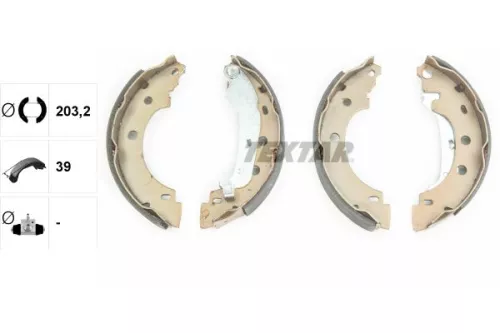 TEXTAR TEXTAR 91052800 Textar Rear Brake Shoe Set For Dacia Mahindra Renault Nissan Renault Kangoo Kubi 