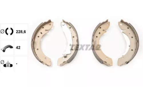 TEXTAR TEXTAR 91052900 Textar Rear Brake Shoe Set For Citroën Citroën (Df-psa) Peugeot Proton Berlingo  