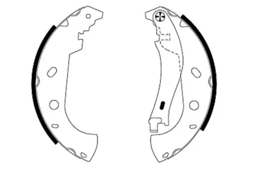 Textar Rear Brake Shoe Set For Fiat Fiat (Nanjing) Marea Multipla Multipla Van P
