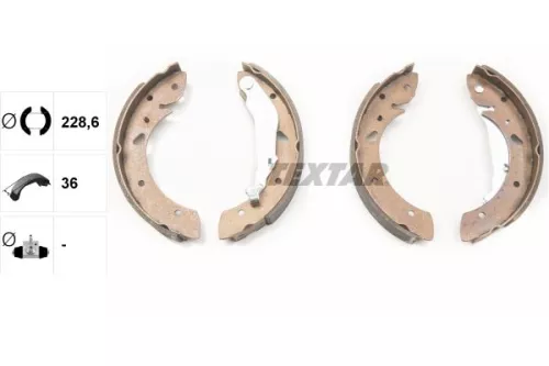 TEXTAR TEXTAR 91053400 Textar Rear Brake Shoe Set For Toyota Avensis Corona 