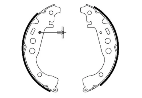 Textar Rear Brake Shoe Set For Daihatsu Faw (Tianjin) Geely Gleagle Great Wall S