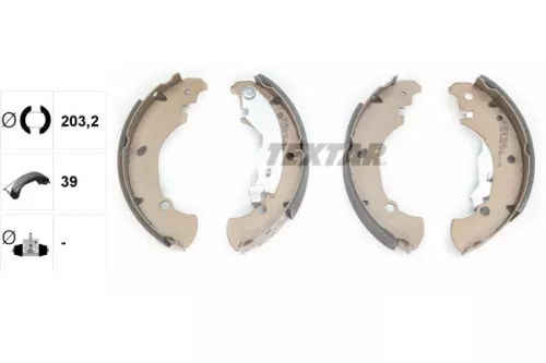 TEXTAR TEXTAR 91053600 Textar Rear Brake Shoe Set For Fiat Brava Bravo Marea 