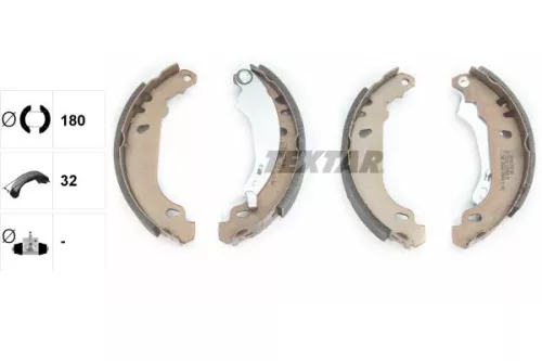 TEXTAR TEXTAR 91053800 Textar Rear Brake Shoe Set For Naza Peugeot 206 206 Bestari 206 Van 206+ 