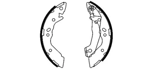 Textar Rear Brake Shoe Set For Hyundai Accent Pony Pony / Excel