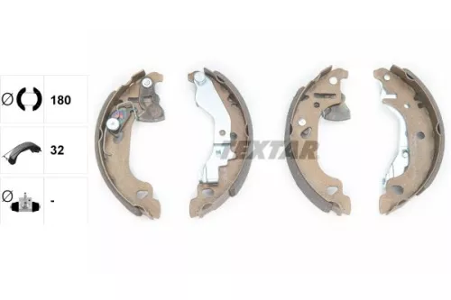 TEXTAR TEXTAR 91054300 Textar Rear Brake Shoe Set For Fiat Zastava 10 Punto 