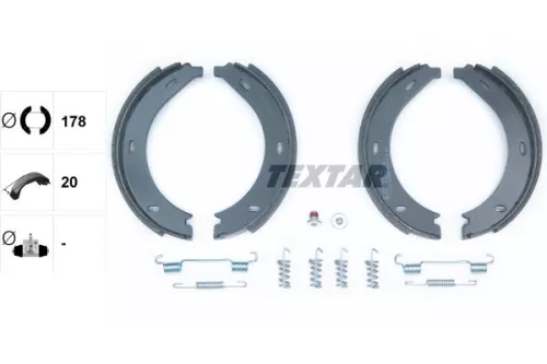 TEXTAR TEXTAR 91054600 Brake Shoe Set, parking brake 