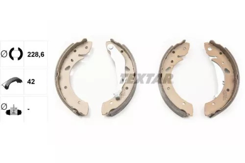 TEXTAR TEXTAR 91055200 Textar Rear Brake Shoe Set For Honda Accord 