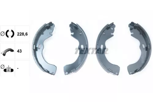 TEXTAR TEXTAR 91055500 Textar Rear Brake Shoe Set For Mazda 626 Premacy 