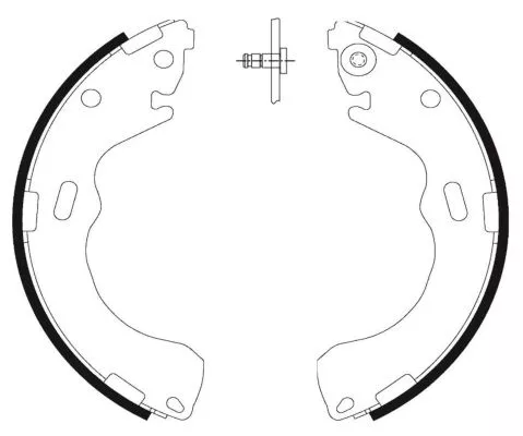 Textar Rear Brake Shoe Set For Mazda 626 Premacy