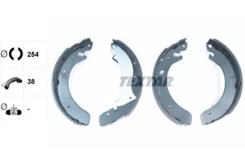 TEXTAR TEXTAR 91055600 Textar Rear Brake Shoe Set For Land Rover Freelander 