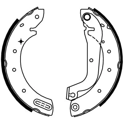 Textar Rear Brake Shoe Set For Ford Ldv Nissan Cub Maverick Terrano Ii Terrano I
