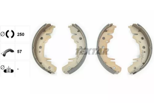 TEXTAR TEXTAR 91056000 Textar Rear Brake Shoe Set For Chrysler Dodge Kia Plymouth Caravan Carnival Gran 