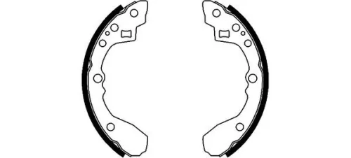 Textar Rear Brake Shoe Set For Kia Timor Cerato S5 Sephia Shuma