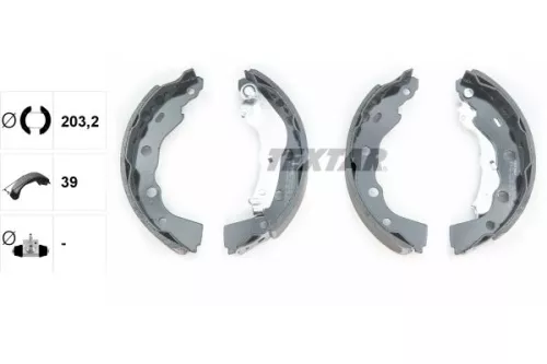 TEXTAR TEXTAR 91056400 Textar Rear Brake Shoe Set For Mitsubishi Carisma Space Star 