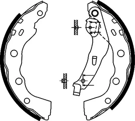 Textar Rear Brake Shoe Set For Mitsubishi Carisma Space Star