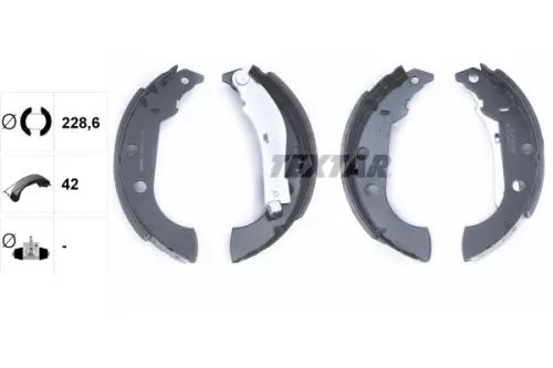 TEXTAR TEXTAR 91056600 Textar Rear Brake Shoe Set For Citroën Peugeot 306 Xsara Zx 